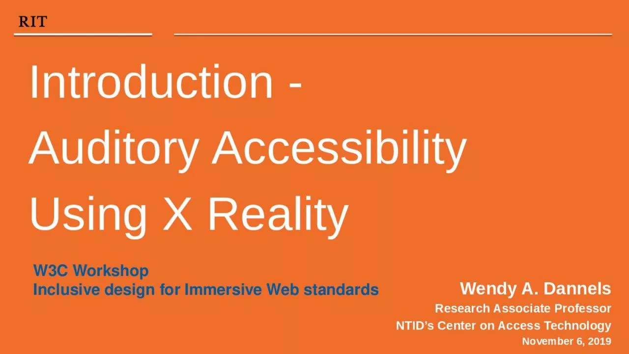 PPT-Introduction - Auditory Accessibility