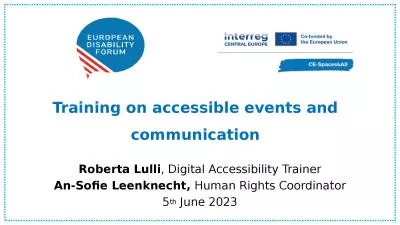 Training on accessible