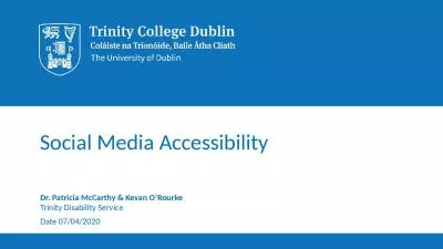 Social Media Accessibility