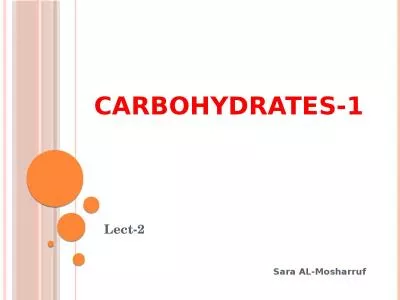   Carbohydrates-1 Lect-2