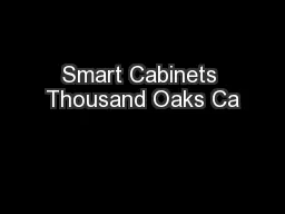 Smart Cabinets Thousand Oaks Ca