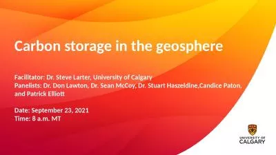 Carbon storage in the geosphere