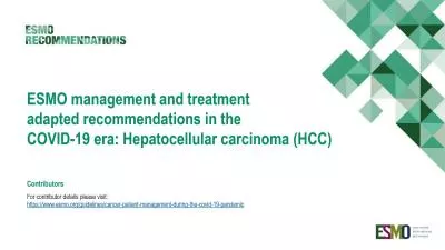 ESMO-Recommendations-Covid-19-Hepatocellular-Carcinoma-Slide-Set