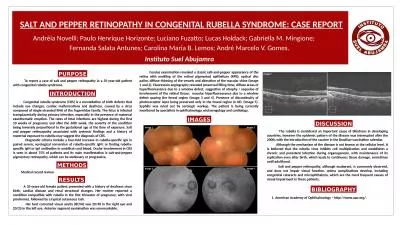 To  report a case of salt and pepper retinopathy in a 35-year-old patient with congenita