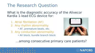 The Research Question What is the diagnostic
