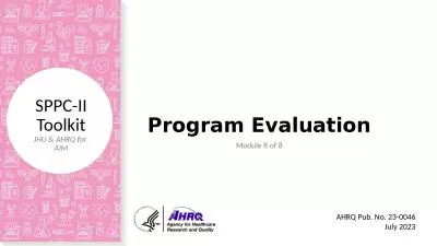 Program Evaluation Module 8 of 8