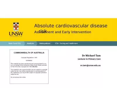 Absolute cardiovascular disease risk