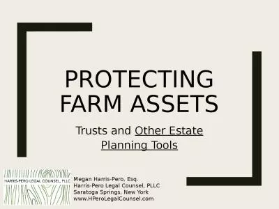 Protecting Farm  Assets Trusts and