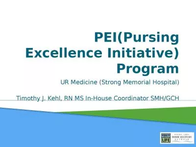 PEI(Pursing Excellence Initiative) Program