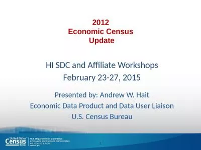 2012 Economic  Census  Update