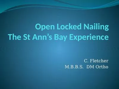 Open Locked Nailing The St Ann’s Bay Experience