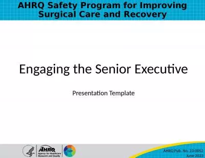 AHRQ Safety Program for Improving