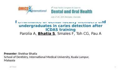 Performance of dental faculty members and undergraduates in caries detection after ICDAS training