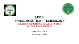lec  3 Pharmaceutical Technology