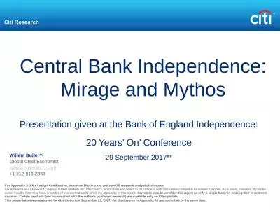 E6XYB6412478 Central Bank Independence: