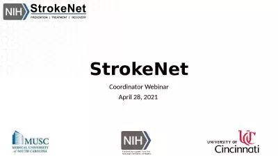 StrokeNet Coordinator Webinar