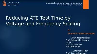 Reducing ATE Test  Time by Voltage