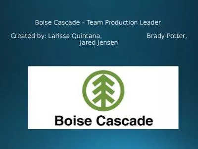 Boise Cascade – Team Production Leader