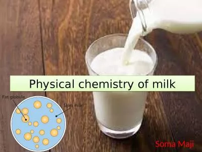 Physical chemistry of milk