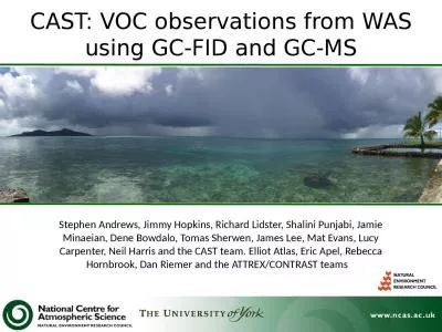 CAST: VOC observations from WAS using GC-FID and GC-MS