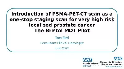 Tom Bird Consultant Clinical Oncologist