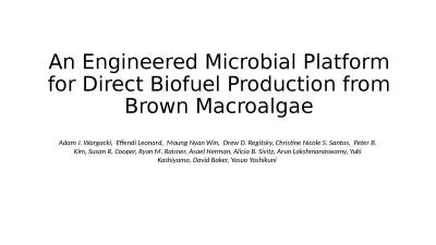 An Engineered Microbial Platform