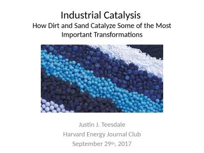 Industrial Catalysis  How Dirt and Sand Catalyze Some of the Most Important Transformations