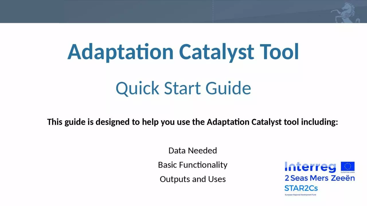 Adaptation Catalyst Tool