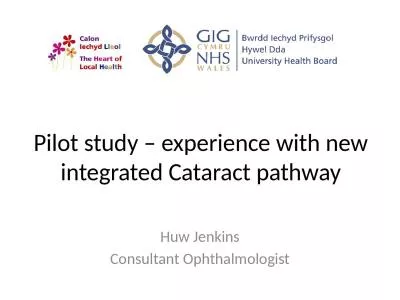 Pilot study – experience with new integrated Cataract pathway