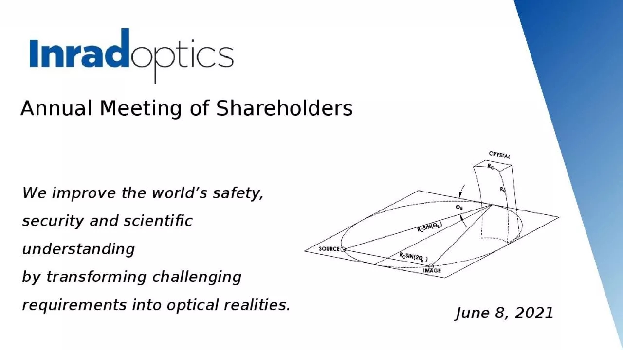 PPT-Annual Meeting of Shareholders