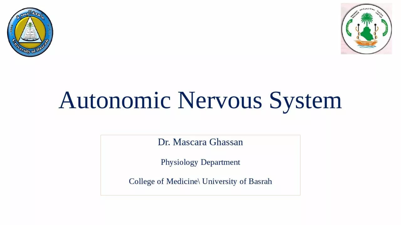 PPT-Autonomic Nervous Syste m