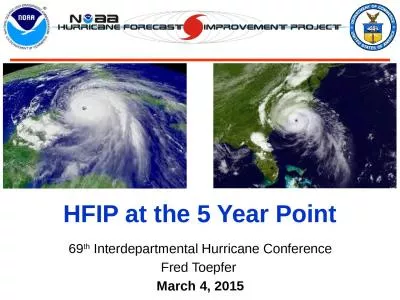 69 th  Interdepartmental Hurricane Conference