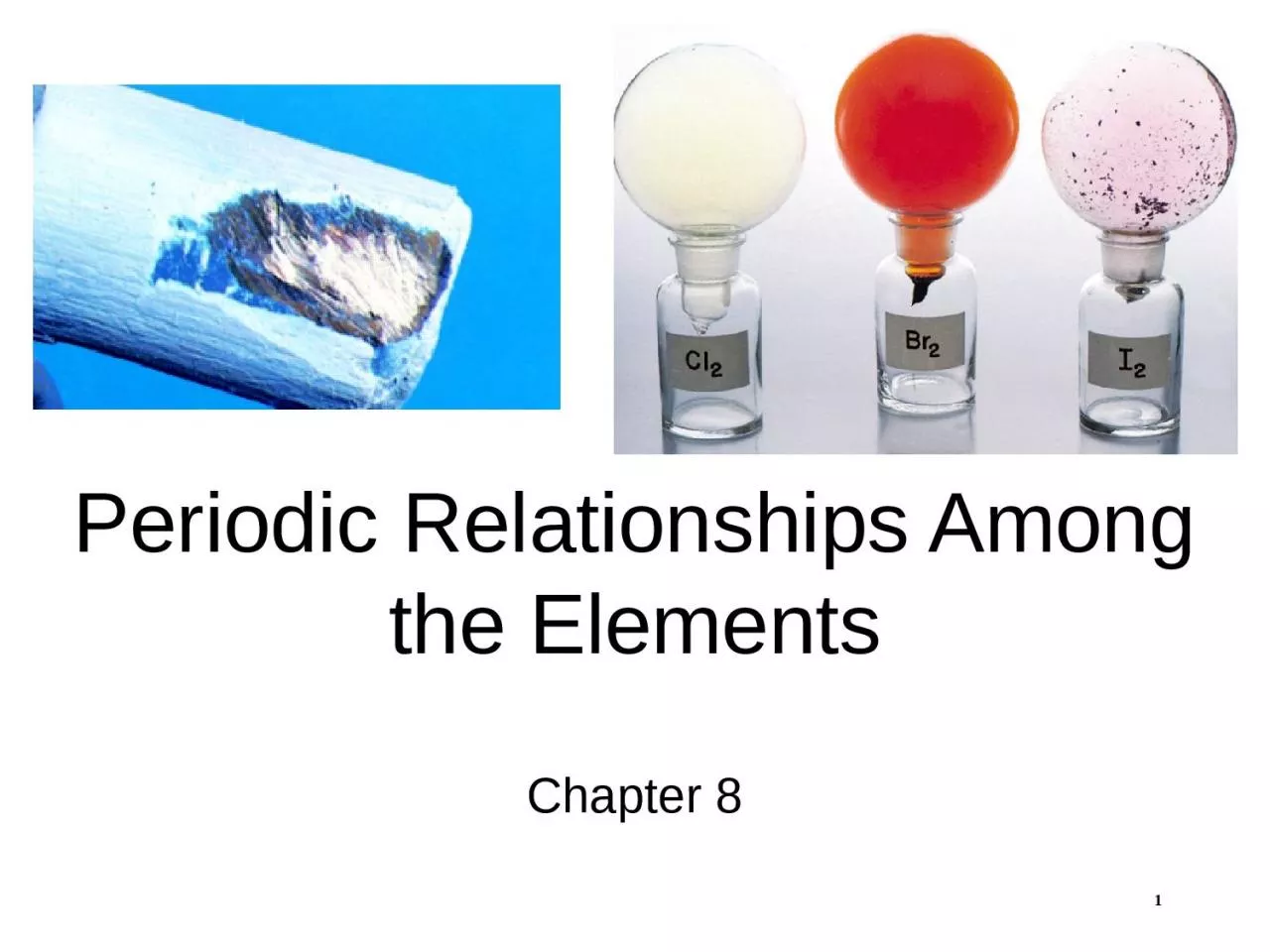 PPT-Periodic Relationships Among the Elements