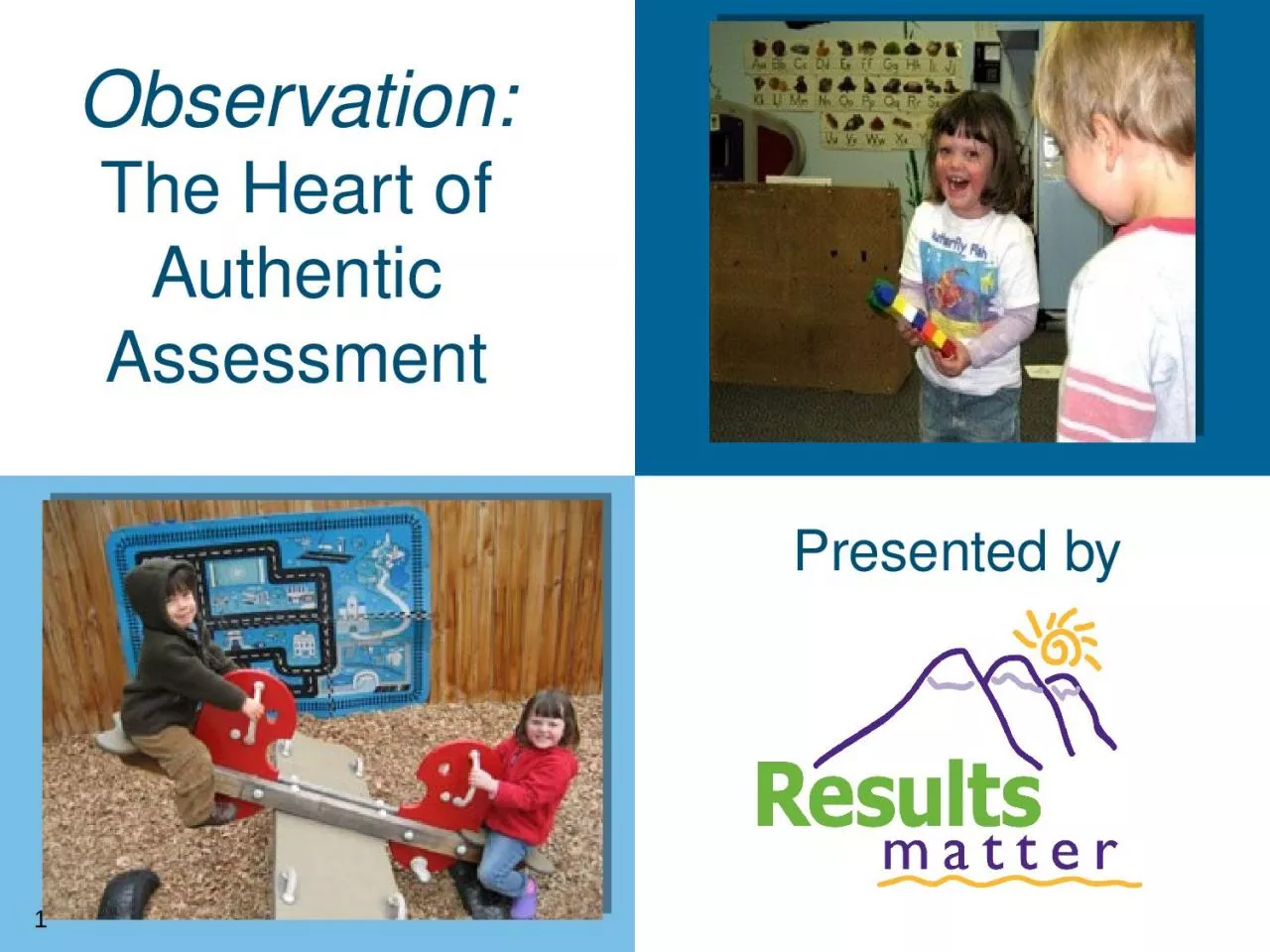 1 Observation: The Heart of Authentic Assessment