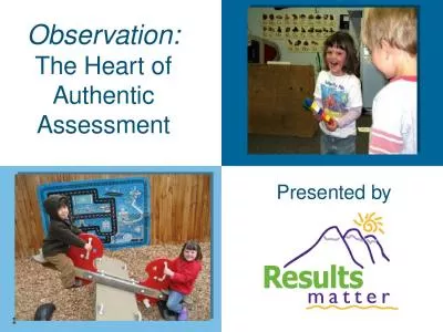 1 Observation: The Heart of Authentic Assessment