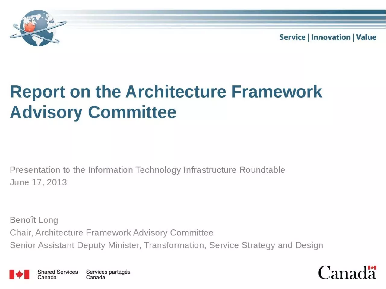 PPT-Report on the Architecture Framework Advisory Committee