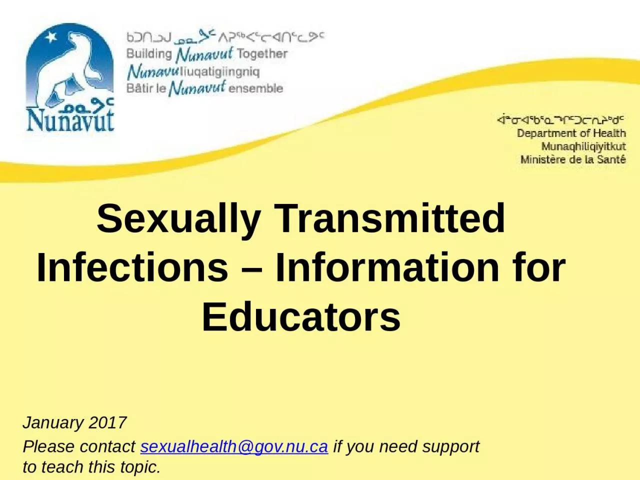 PPT-Sexually Transmitted Infections – Information for Educators