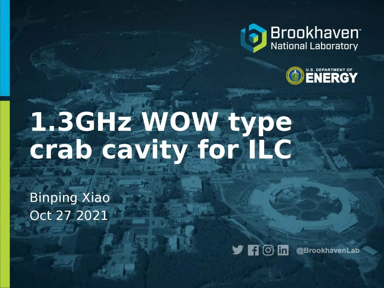 1.3GHz WOW type crab cavity for ILC