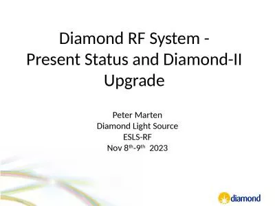 Diamond RF System - Present Status and Diamond-II Upgrade