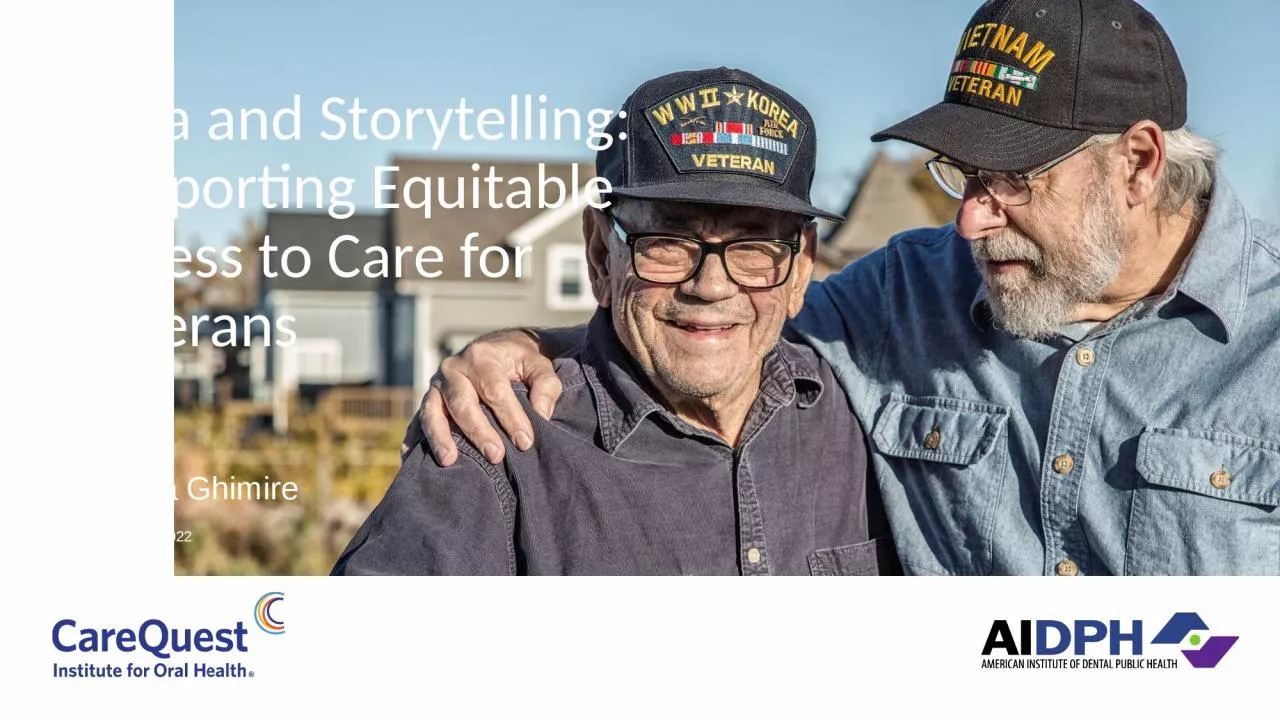 PPT-Data and Storytelling: Supporting Equitable Access to Care for Veterans