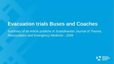 Evacuation   trials  Buses and