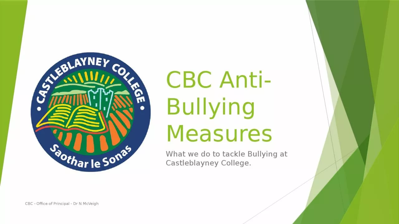 PPT-CBC Anti-Bullying Measures