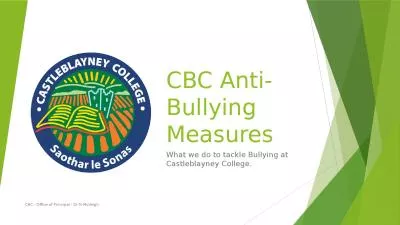 CBC Anti-Bullying Measures