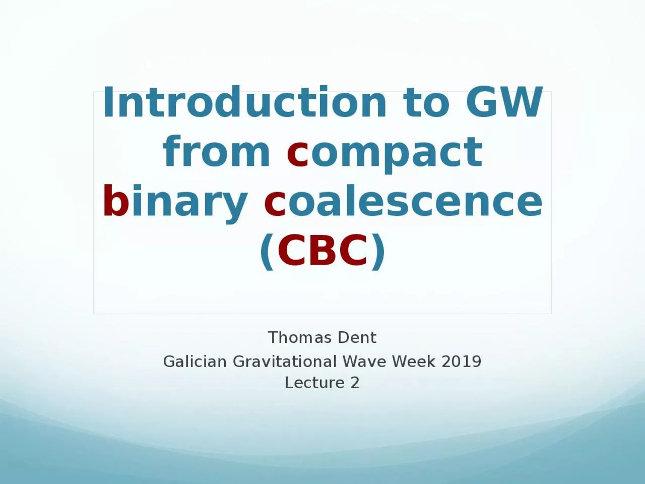 Introduction to GW from