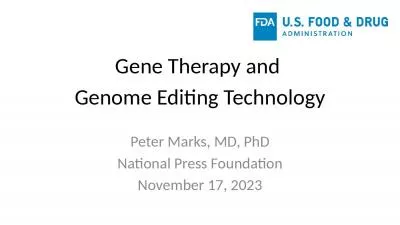 Gene Therapy and  Genome Editing Technology