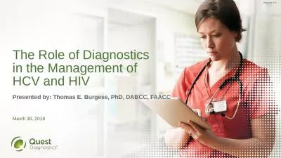 The Role of Diagnostics in the Management of HCV and HIV