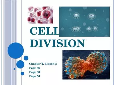 Cell Division Chapter 2, Lesson 3