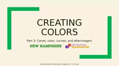 Creating Colors Part 3: Cones, color, curves, and afterimages!