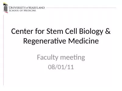 Center for Stem Cell Biology