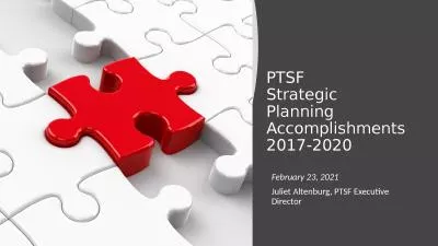 PTSF  Strategic Planning